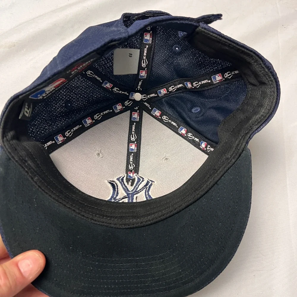 New York Yankees OC‎ Sports MLB Hat Navy Grey Q3 Technology OSFM Adjustable Cap